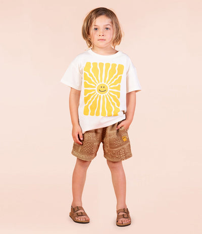 Rock Your Baby - Brown Paisley Shorts Shorts Rock Your Baby 