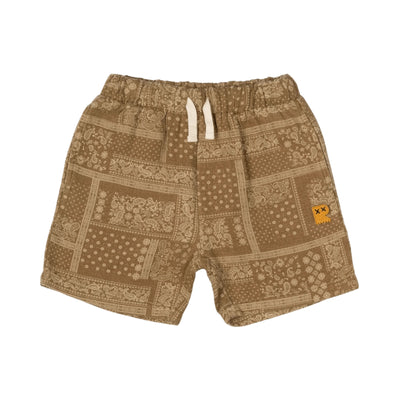 Rock Your Baby - Brown Paisley Shorts Shorts Rock Your Baby 