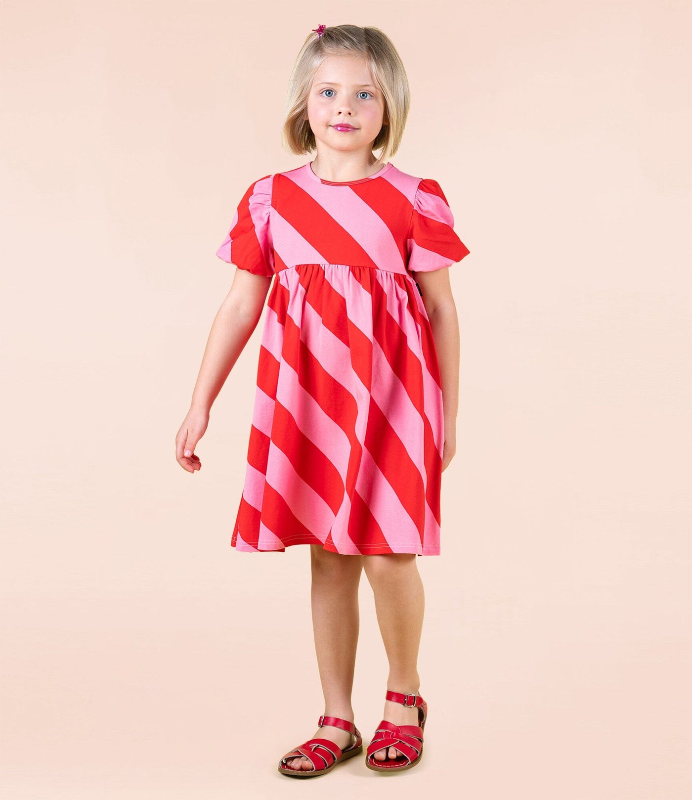 Rock Your Baby - Candy Wrap Puff Sleeve Dress Sleeveless Dress Rock Your Baby 