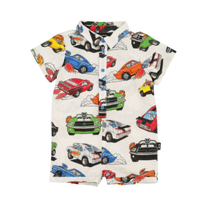 Rock Your Baby - Cars Baby Shirt Romper