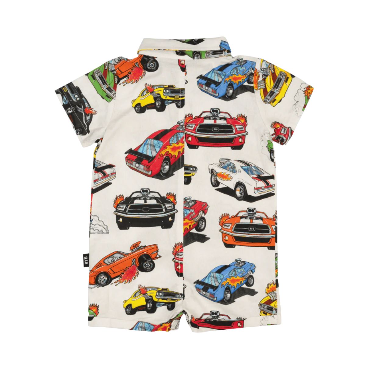 Rock Your Baby - Cars Baby Shirt Romper Romper Rock Your Baby 