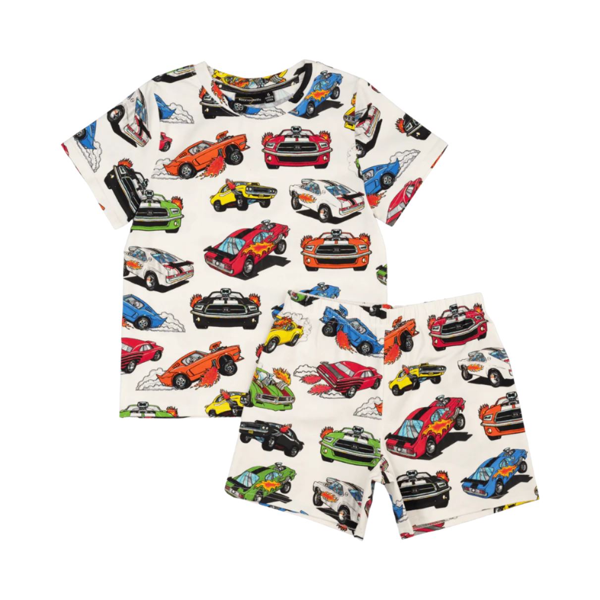 Rock Your Baby - Cars Pj Set Short Sleeve Pyjamas Rock Your Baby 