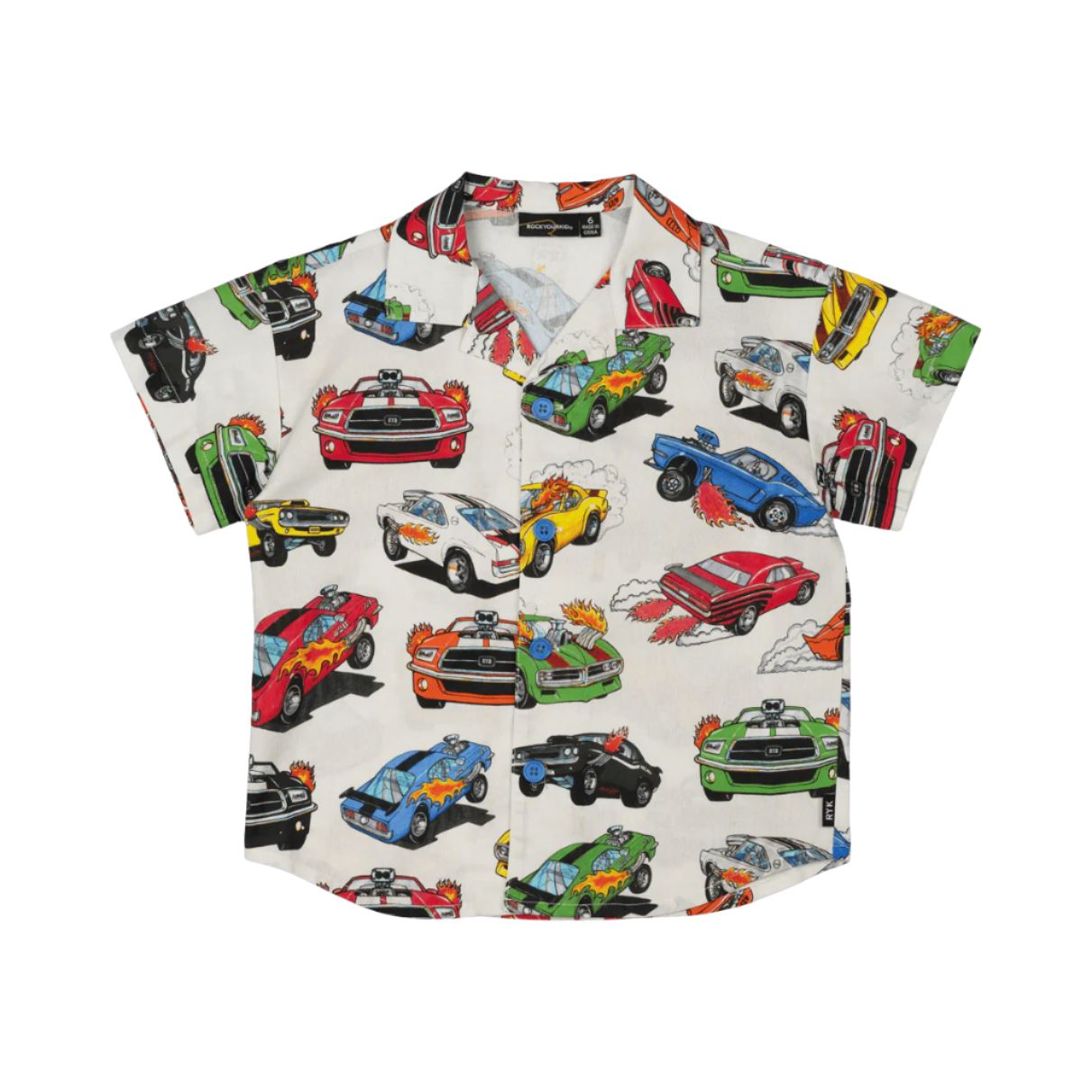 Rock Your Baby - Cars Shirt Short Sleeve Shirt Rock Your Baby 
