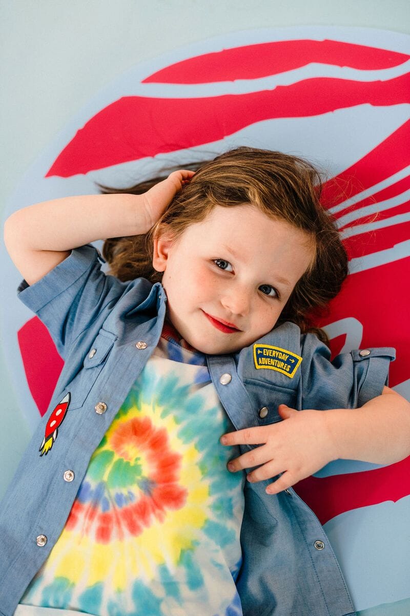 Rock Your Baby - Chambray Denim Shirt Short Sleeve Shirt Rock Your Baby 