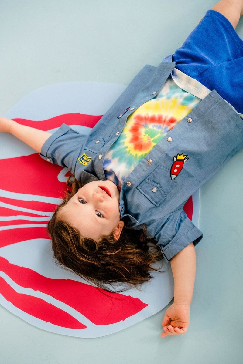 Rock Your Baby - Chambray Denim Shirt Short Sleeve Shirt Rock Your Baby 