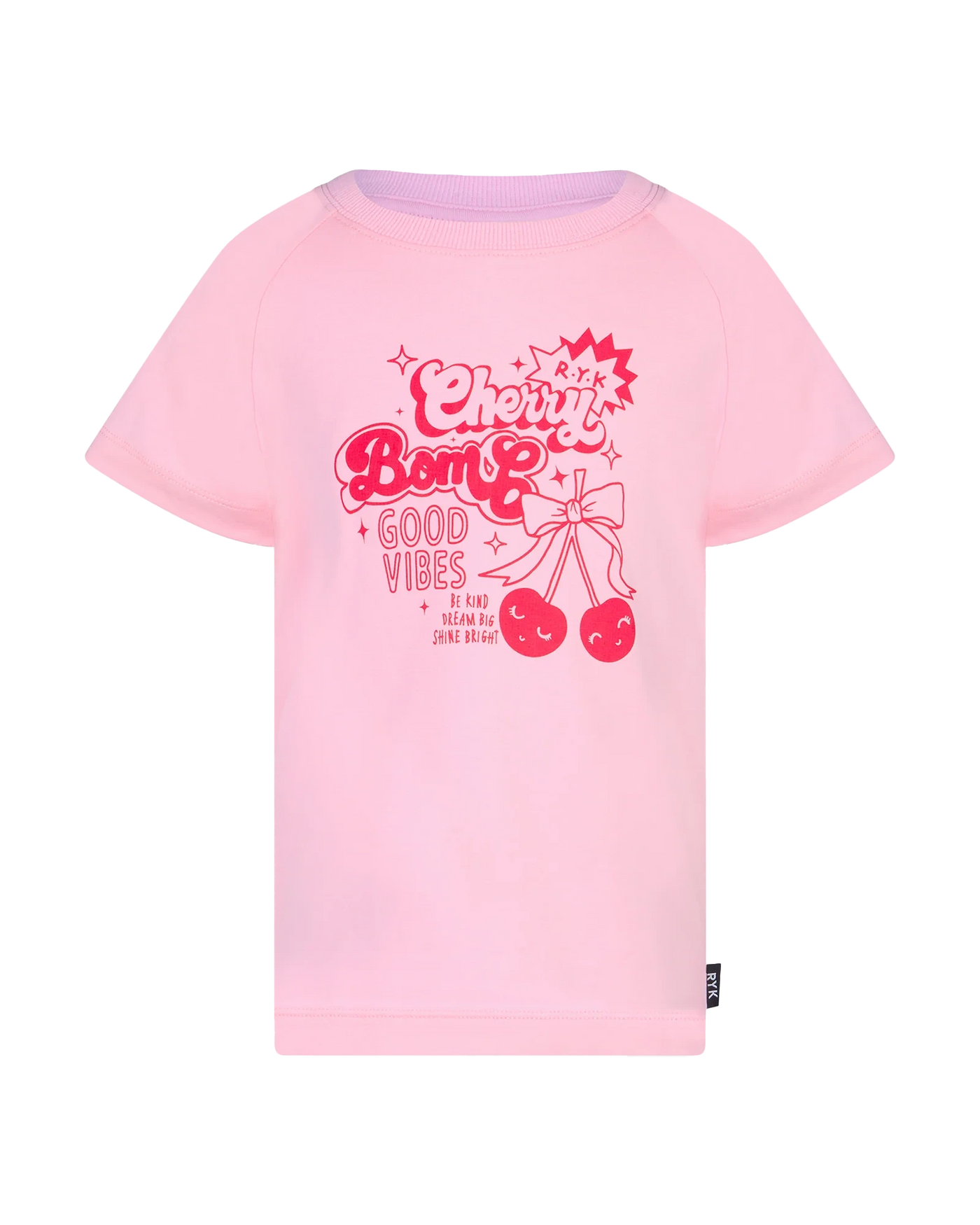 Rock Your Baby - Cherry Bomb! Kylie Raglan T-Shirt Short Sleeve T-Shirt Rock Your Baby 