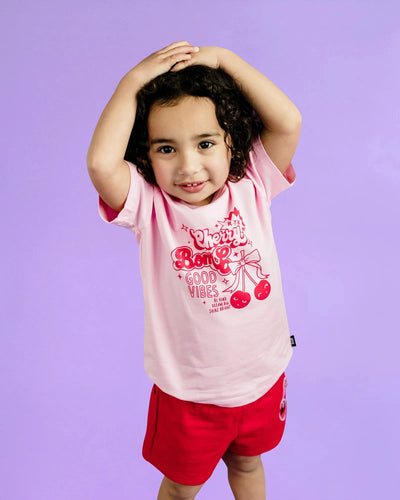 Rock Your Baby - Cherry Bomb! Kylie Raglan T-Shirt Short Sleeve T-Shirt Rock Your Baby 