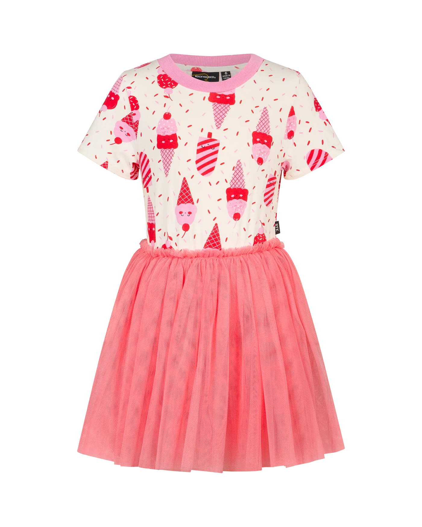 Rock Your Baby - Cherry Ice Cream Dance Dress Tutu Dress Rock Your Baby 