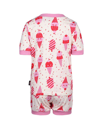 Rock Your Baby - Cherry Ice Cream Frida PJ Set Short Sleeve Pyjamas Rock Your Baby 