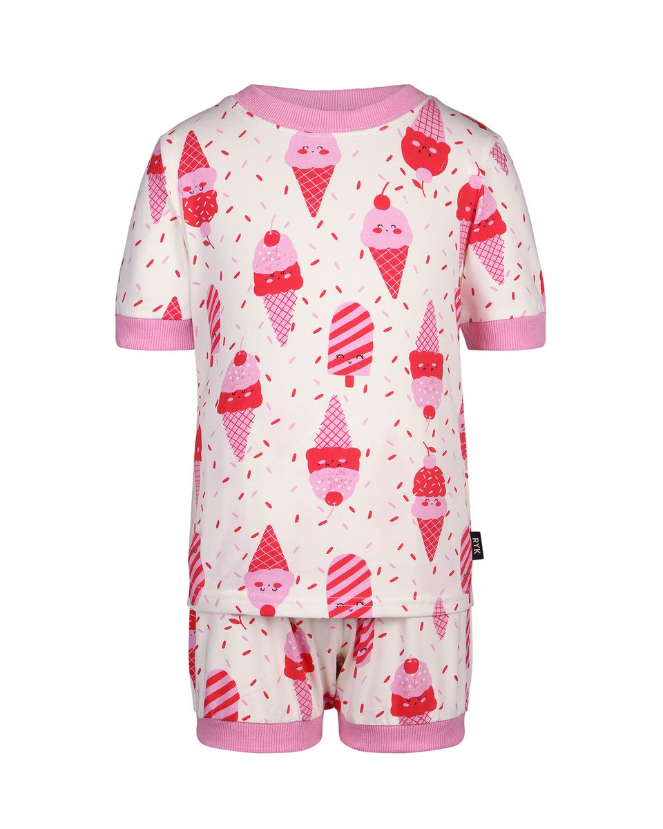 Rock Your Baby - Cherry Ice Cream Frida PJ Set Short Sleeve Pyjamas Rock Your Baby 