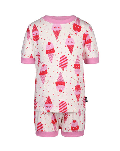 Rock Your Baby - Cherry Ice Cream Frida PJ Set Short Sleeve Pyjamas Rock Your Baby 
