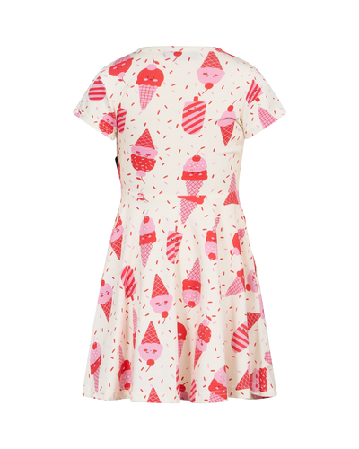 Rock Your Baby - Cherry Ice Cream Short Sleeve Waisted Dress Short Sleeve Dress Rock Your Baby 