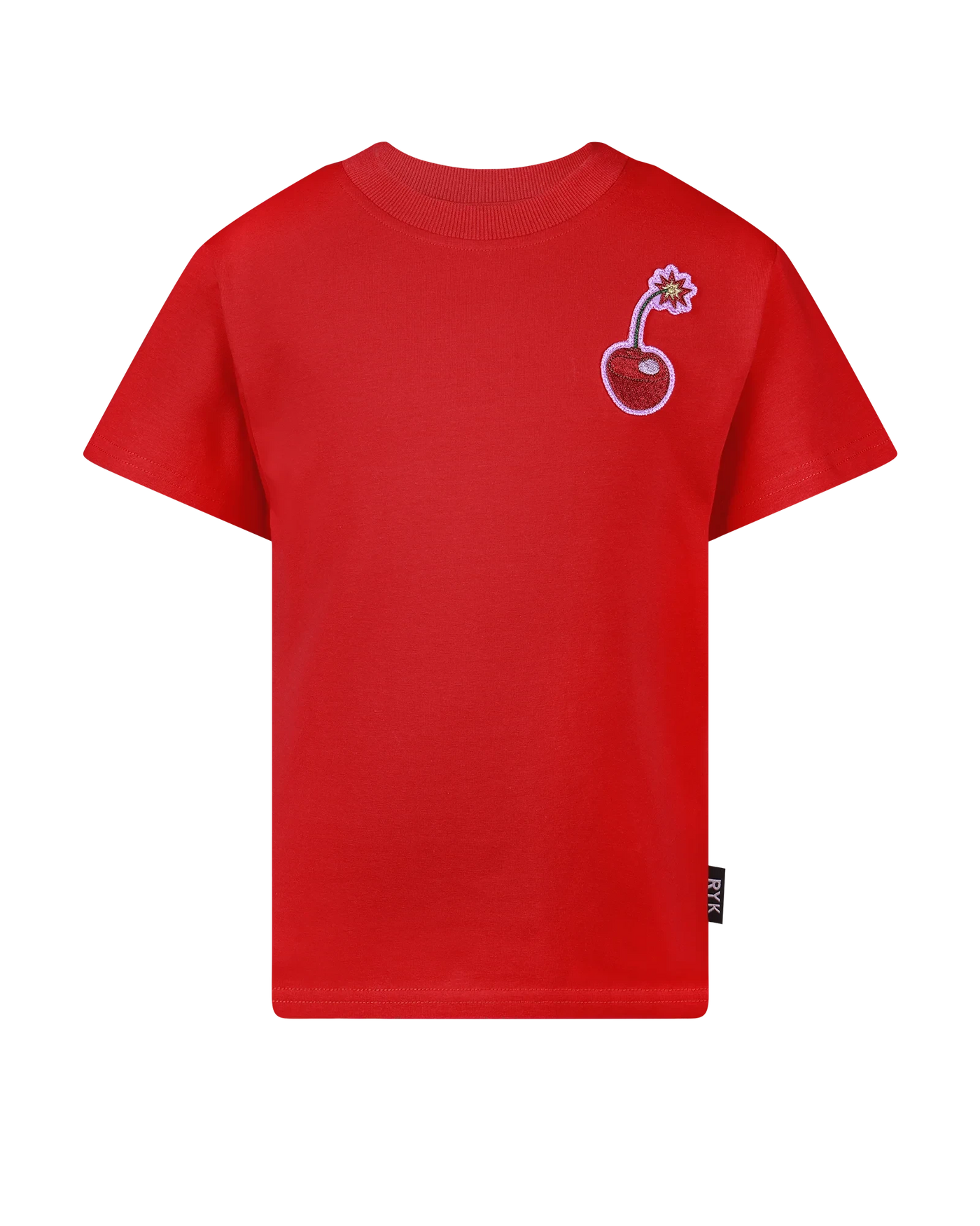 Rock Your Baby - Cherry Red Short Sleeve Boxy Tee Short Sleeve T-Shirt Rock Your Baby 