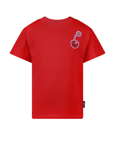 Rock Your Baby - Cherry Red Short Sleeve Boxy Tee Short Sleeve T-Shirt Rock Your Baby 