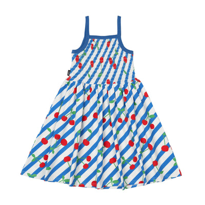 Rock Your Baby - Cherry Stripes Sun Dress Sleeveless Dress Rock Your Baby 