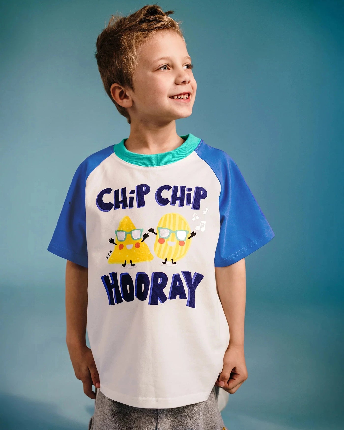 Rock Your Baby - Chip Hooray Raglan T-Shirt Short Sleeve T-Shirt Rock Your Baby 