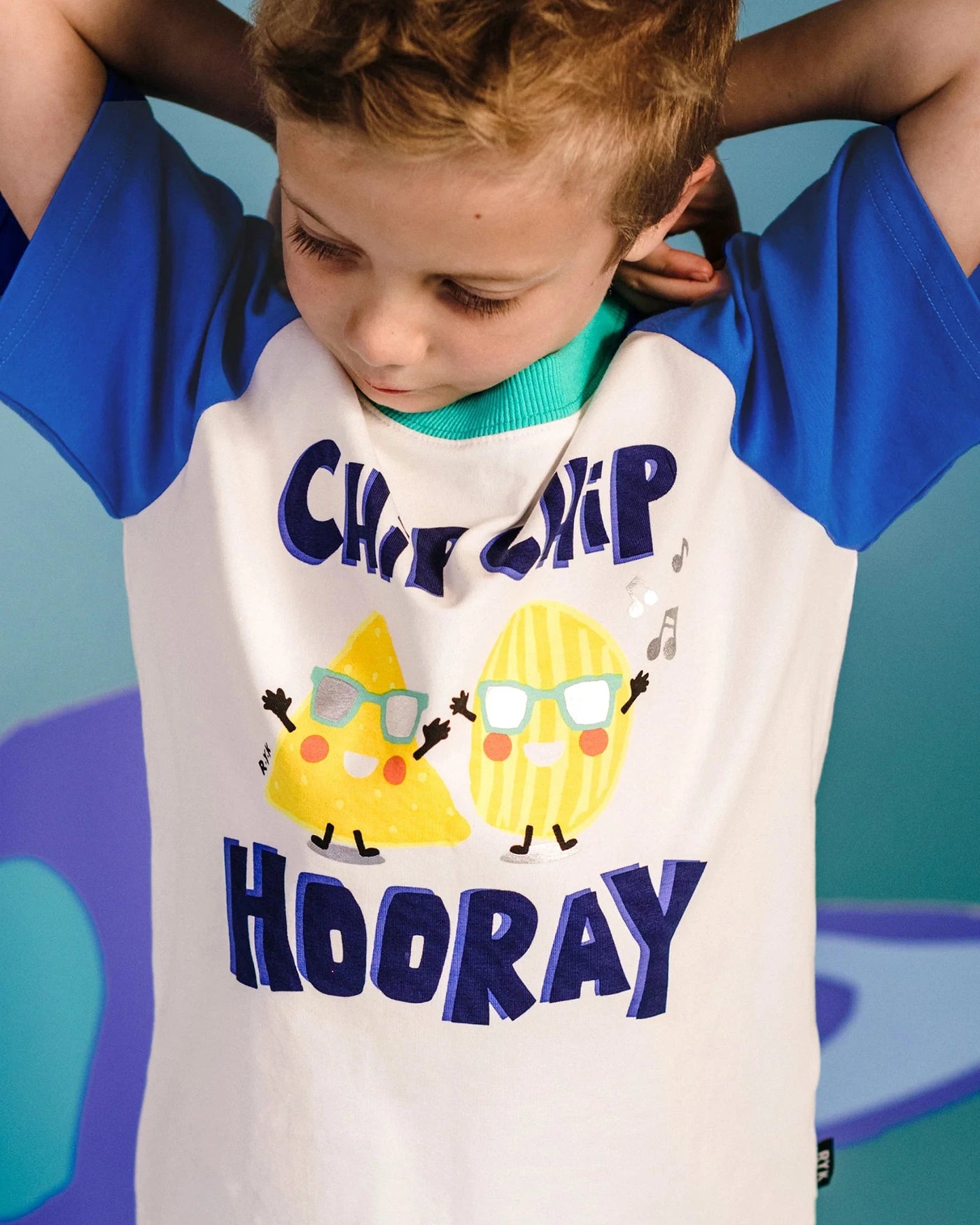 Rock Your Baby - Chip Hooray Raglan T-Shirt Short Sleeve T-Shirt Rock Your Baby 