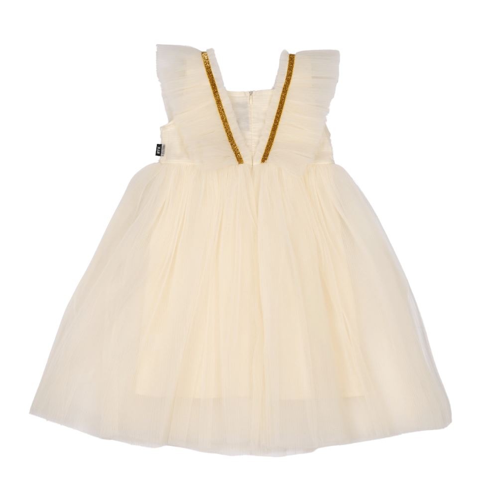 Rock Your Baby Cream Butterfly Tulle Dress Tutu Dress Rock Your Baby 