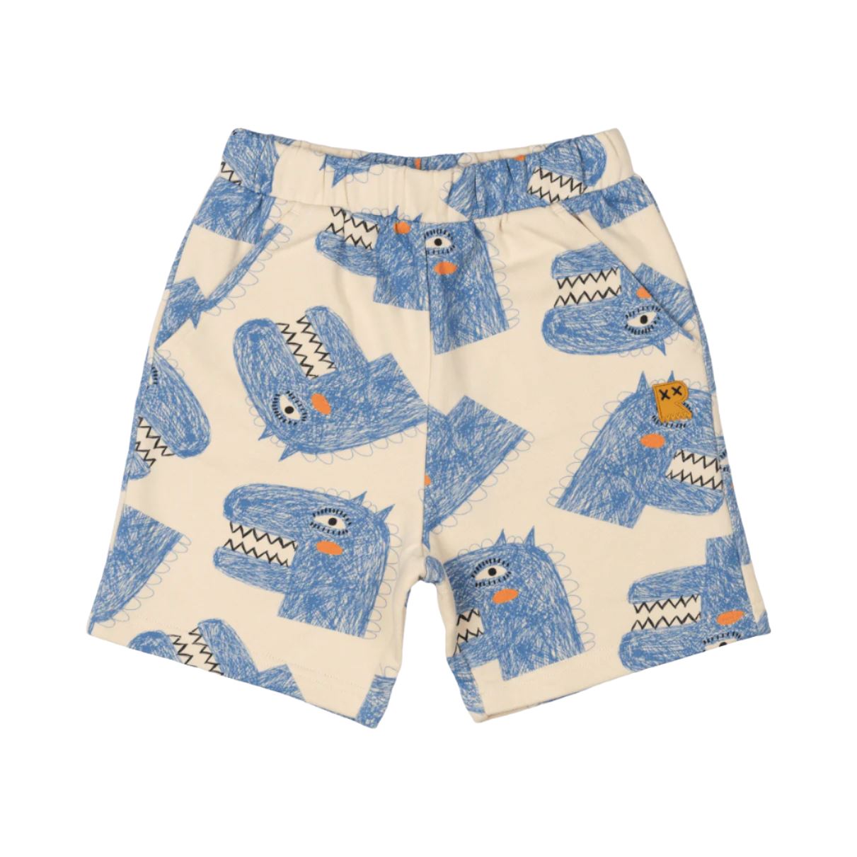 Rock Your Baby - Dino Art Shorts Shorts Rock Your Baby 