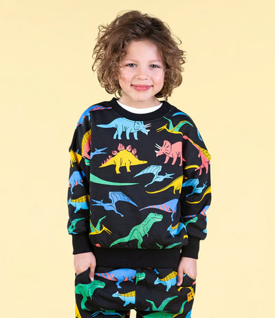 Rock Your Baby - Dino Bright Sweatshirt Jumper Rock Your Baby 