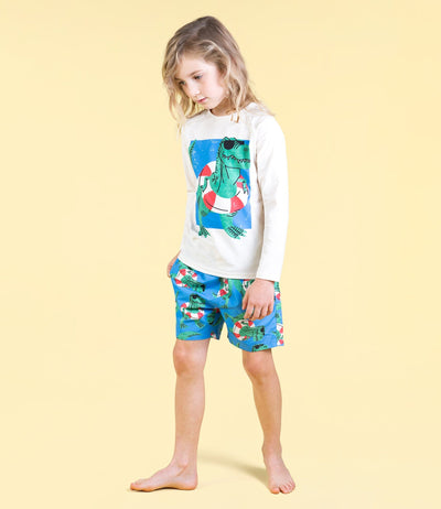 Rock Your Baby - Dino Swim Boardshorts Shorts Rock Your Baby 