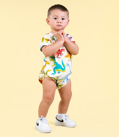 Rock Your Baby - Dinos Galore Oversized Baby Bodysuit Bodysuit Rock Your Baby 