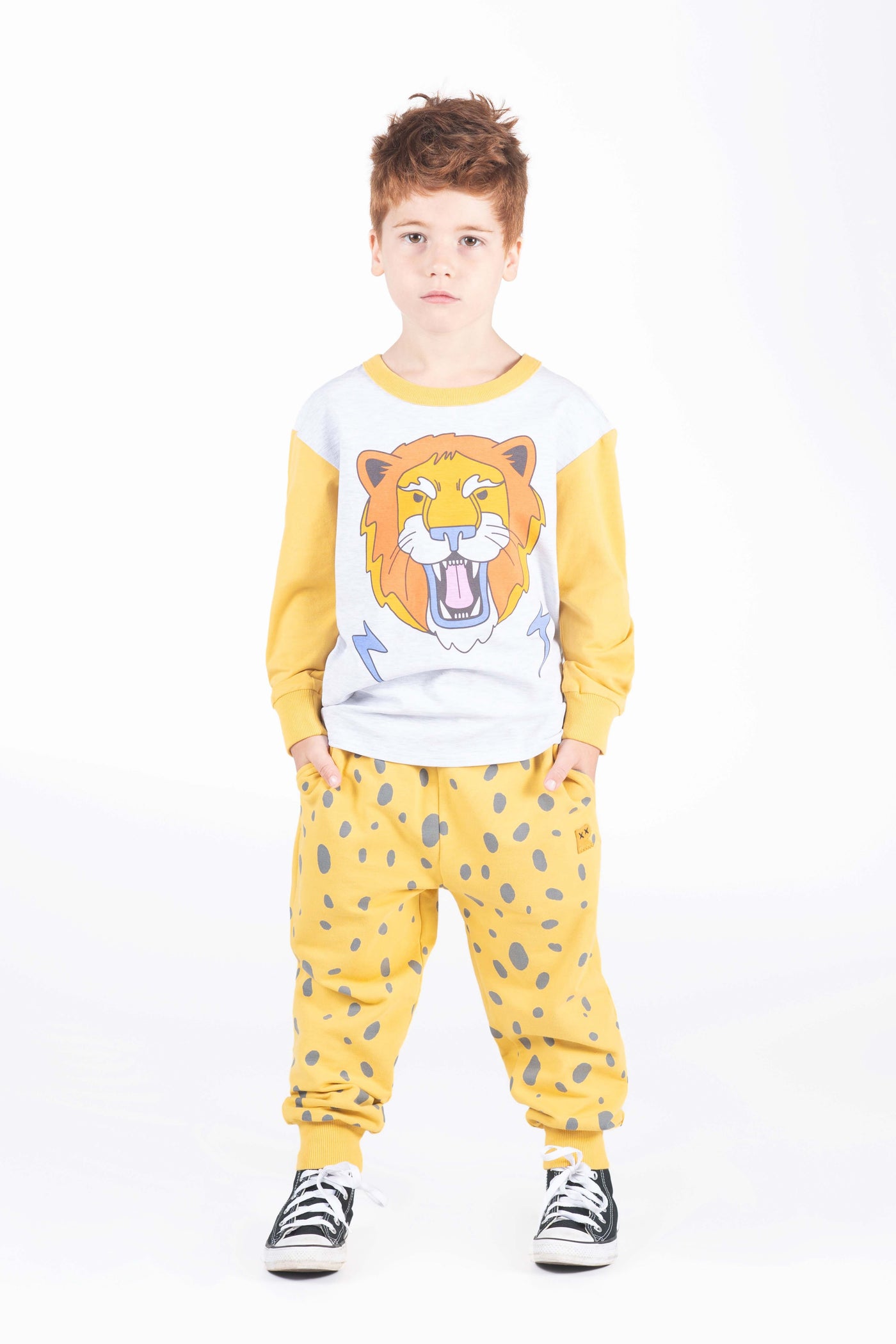 Rock Your Baby Electric Lion T-Shirt Long Sleeve T-Shirt Rock Your Baby 