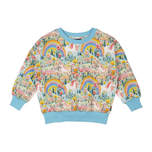 Rock Your Baby - Embroidered Unicorns Sweatshirt