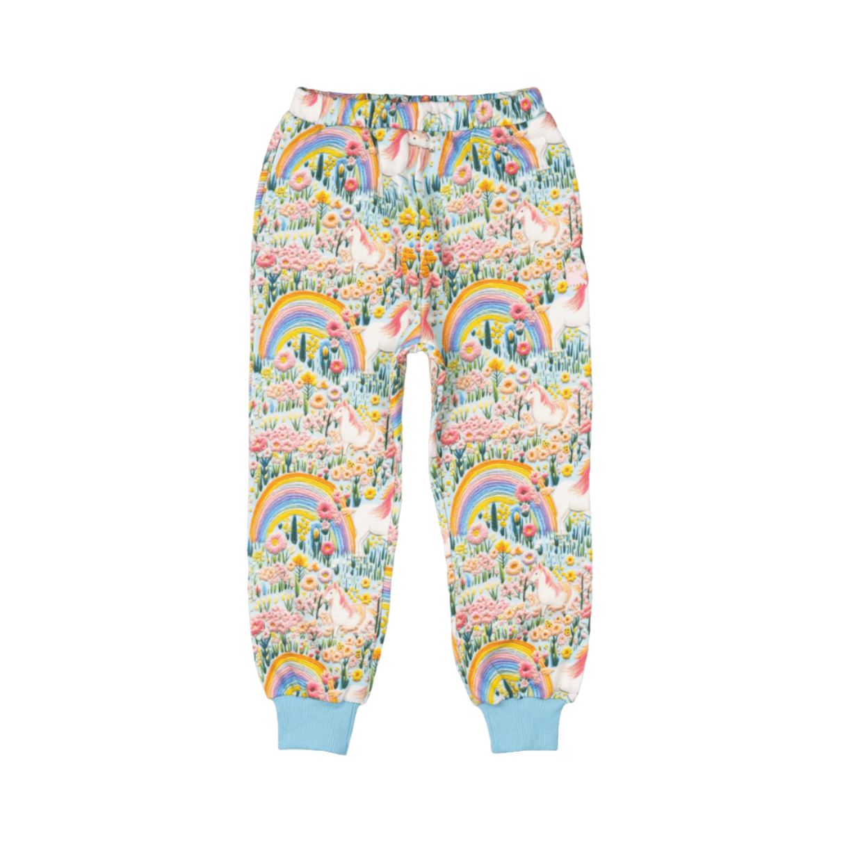 Rock Your Baby - Embroidered Unicorns Track Pants Trackpants Rock Your Baby 