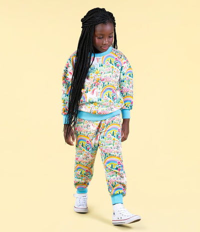 Rock Your Baby - Embroidered Unicorns Track Pants Trackpants Rock Your Baby 