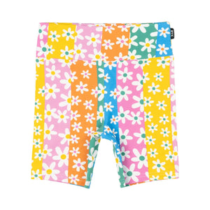 Rock Your Baby - Floral Stripes Bike Shorts