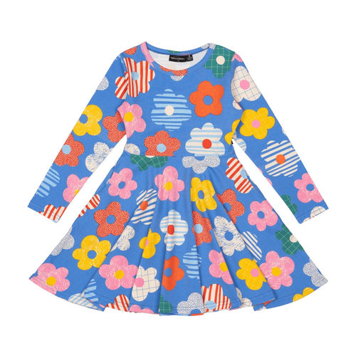 Rock Your Baby - Happy Flowers Waisted Dress