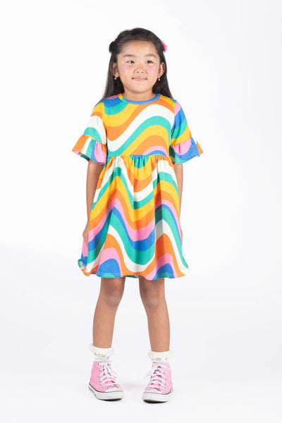 Rock Your Baby Into The Groove Ss Dress Short Sleeve Dress Rock Your Baby 