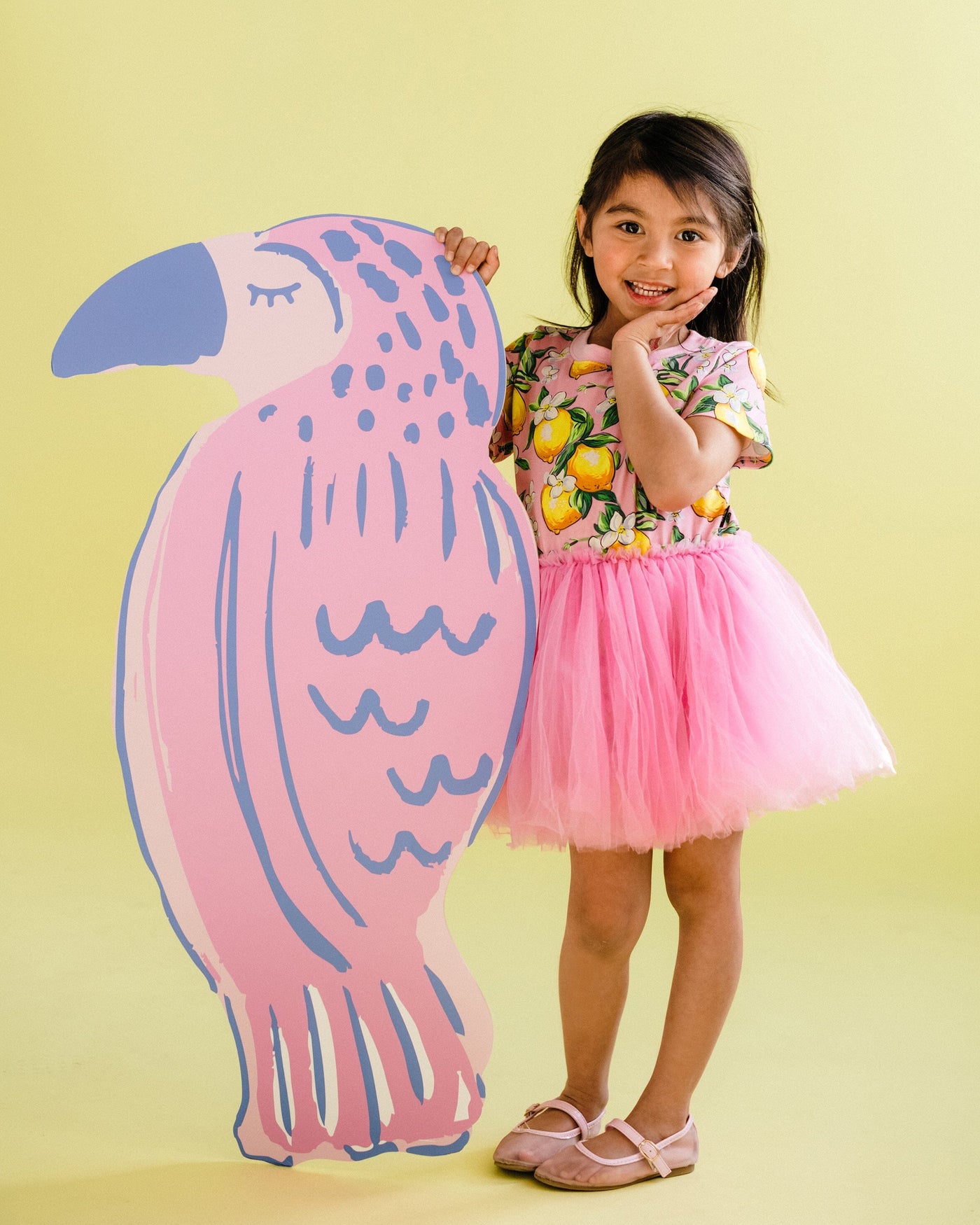 Rock Your Baby - Lemon Resort Short Sleeve Dance Dress Tutu Dress Rock Your Baby 