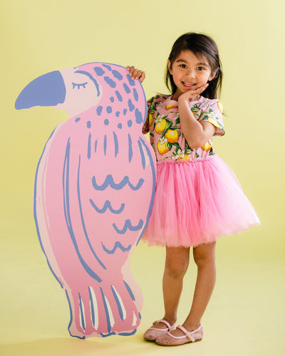 Rock Your Baby - Lemon Resort Short Sleeve Dance Dress Tutu Dress Rock Your Baby 