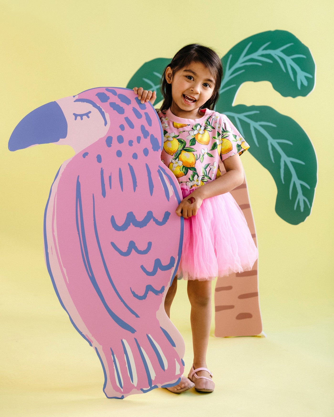 Rock Your Baby - Lemon Resort Short Sleeve Dance Dress Tutu Dress Rock Your Baby 