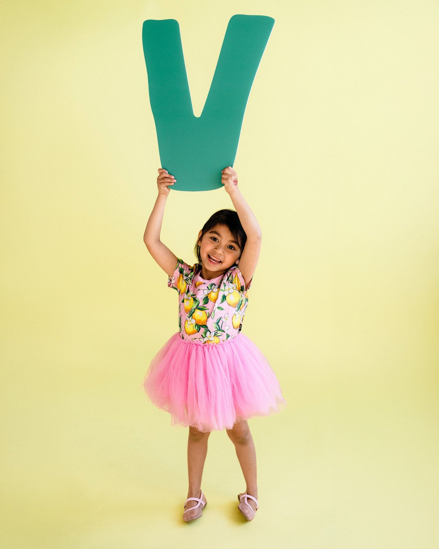 Rock Your Baby - Lemon Resort Short Sleeve Dance Dress Tutu Dress Rock Your Baby 