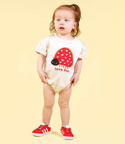 Rock Your Baby - Love Bug Oversized Baby Bodysuit Bodysuit Rock Your Baby 