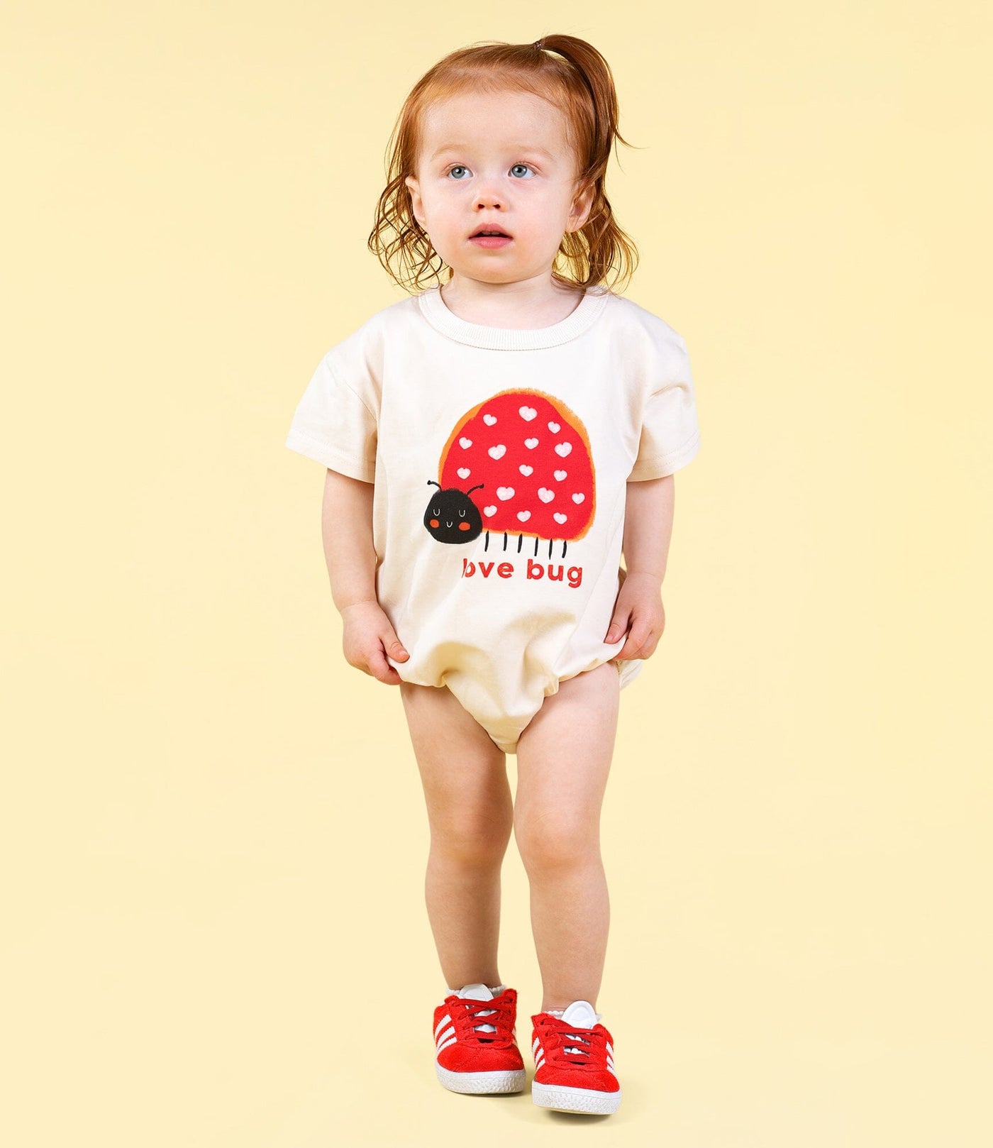 Rock Your Baby - Love Bug Oversized Baby Bodysuit Bodysuit Rock Your Baby 