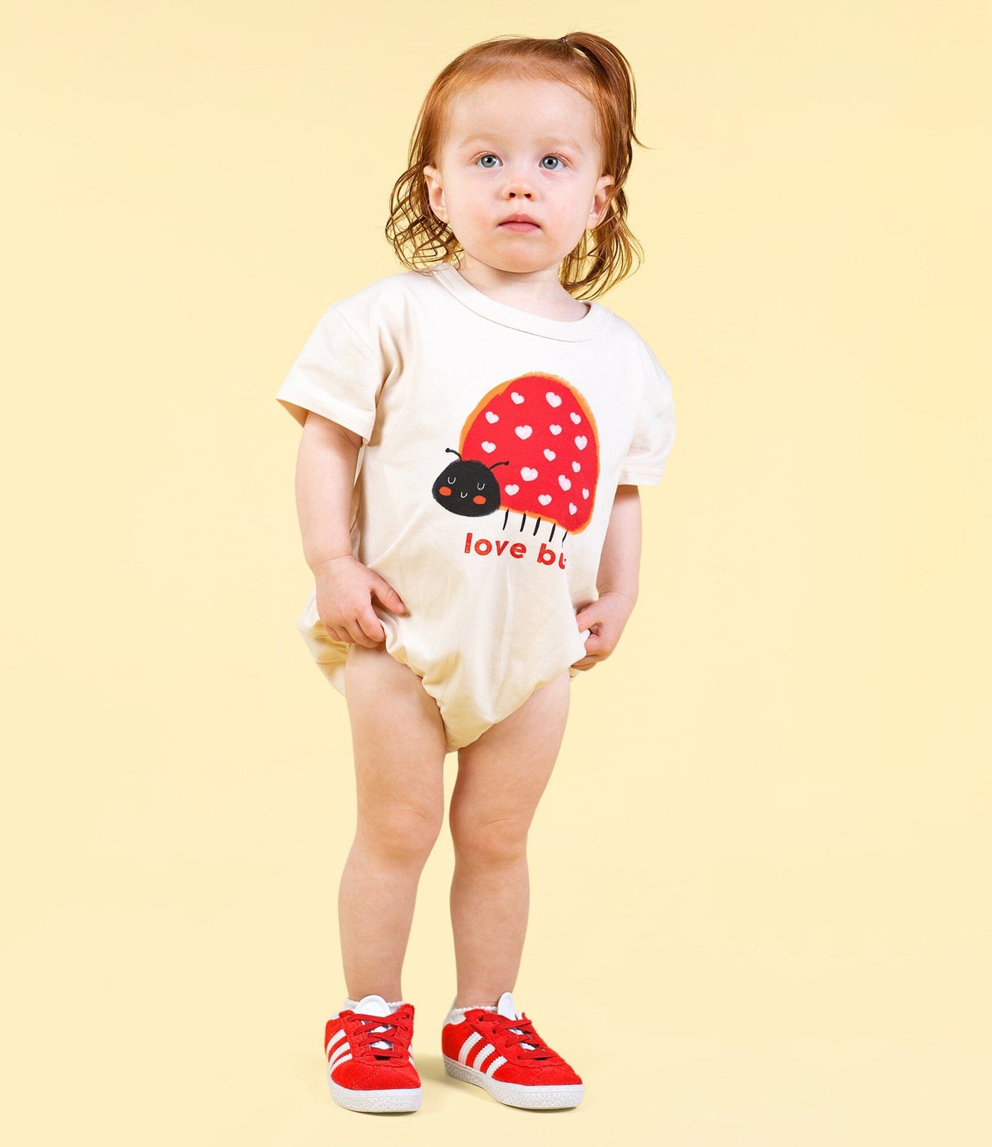 Rock Your Baby - Love Bug Oversized Baby Bodysuit Bodysuit Rock Your Baby 