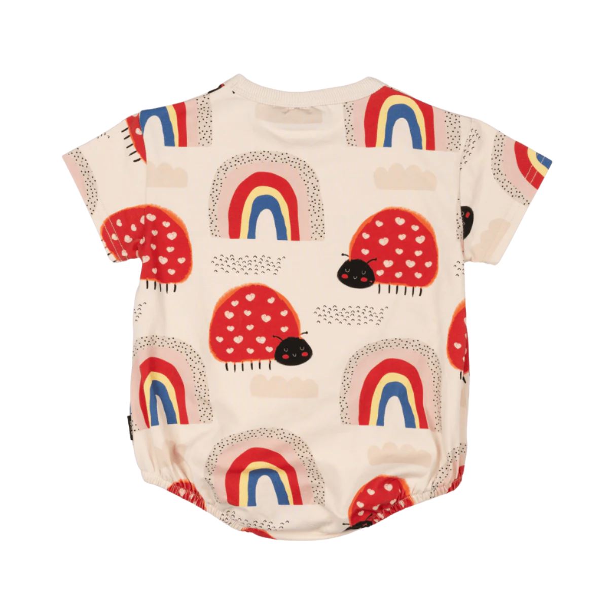 Rock Your Baby - Love Bug Rainbow Oversized Baby Bodysuit Bodysuit Rock Your Baby 