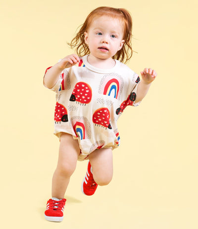 Rock Your Baby - Love Bug Rainbow Oversized Baby Bodysuit Bodysuit Rock Your Baby 