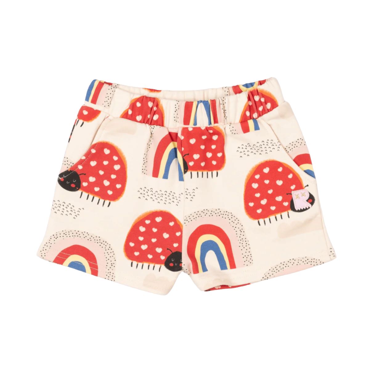 Rock Your Baby - Love Bug Rainbow Shorts Shorts Rock Your Baby 