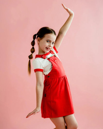 Rock Your Baby - My Cherry Pie Twiggy Pini | Washed Red Sleeveless Dress Rock Your Baby 