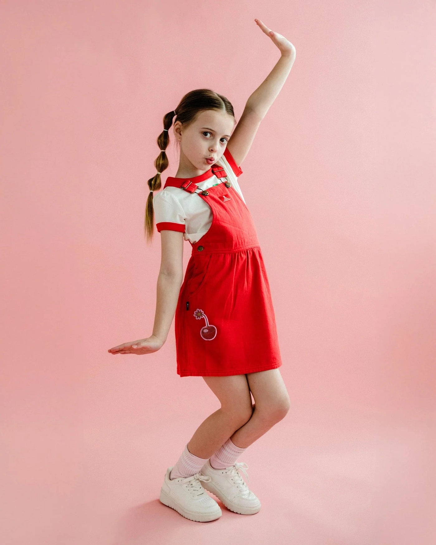 Rock Your Baby - My Cherry Pie Twiggy Pini | Washed Red Sleeveless Dress Rock Your Baby 