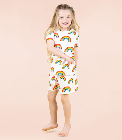 Rock Your Baby - Over The Rainbow Pj Set Short Sleeve Pyjamas Rock Your Baby 