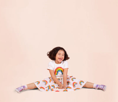 Rock Your Baby - Over The Rainbow T-Shirt Dress Short Sleeve Dress Rock Your Baby 