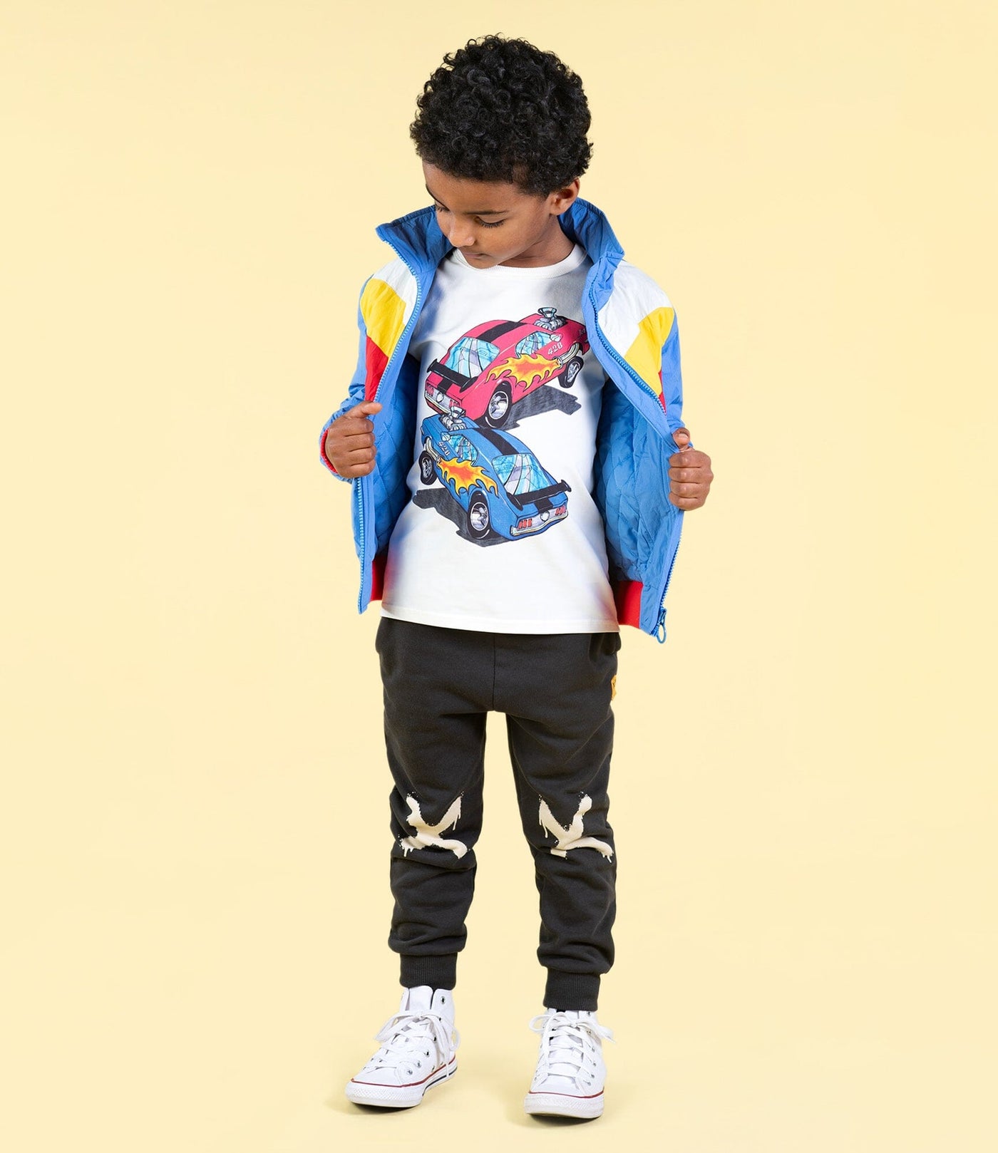 Rock Your Baby - Panelled Bomber Jacket Jacket Rock Your Baby 