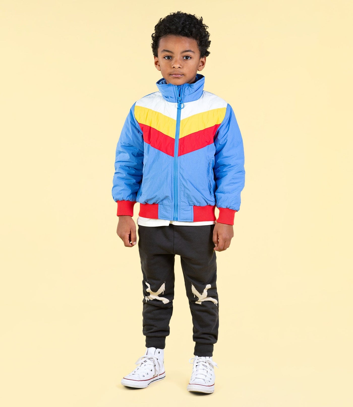 Rock Your Baby - Panelled Bomber Jacket Jacket Rock Your Baby 