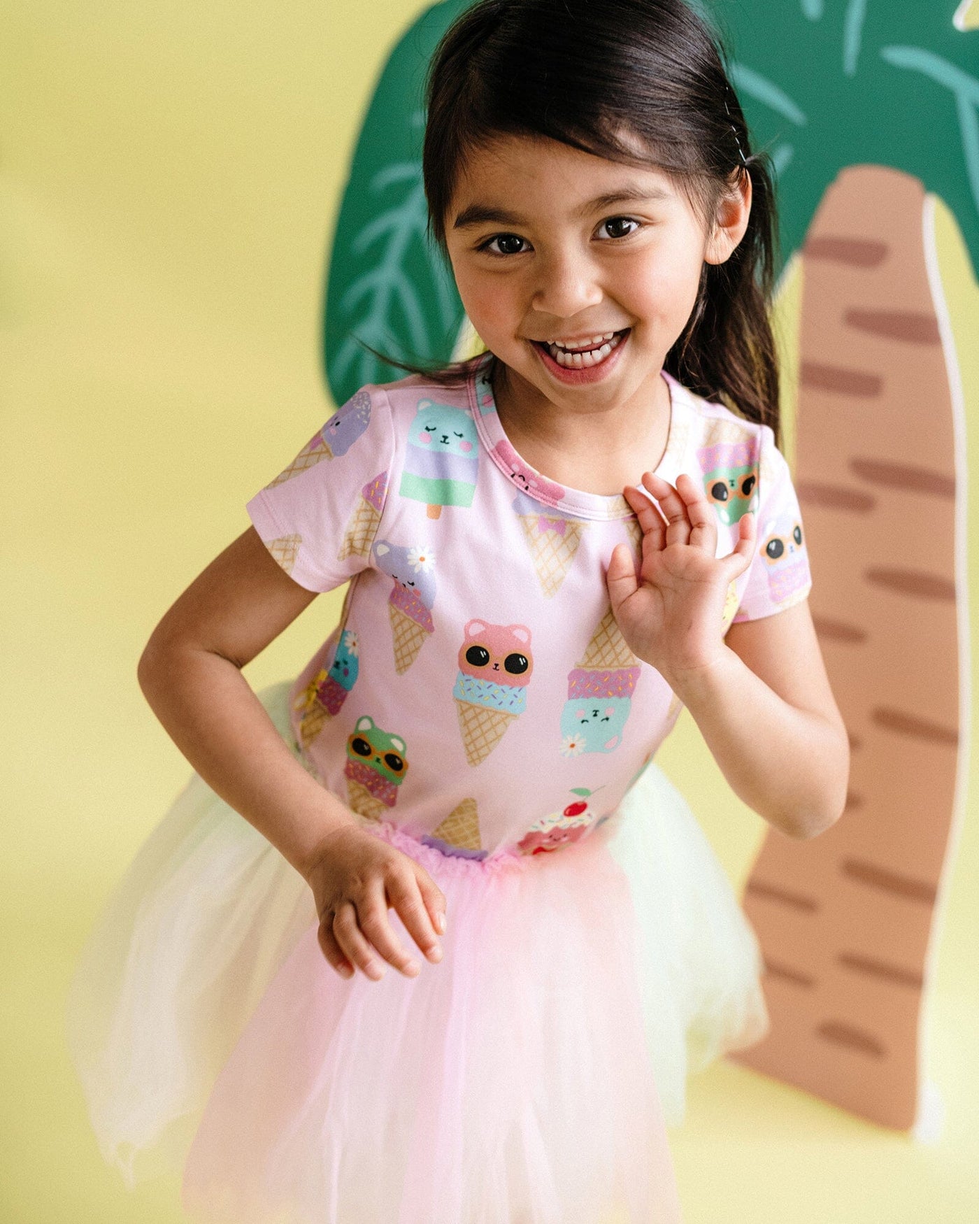 Rock Your Baby - Pastel Scoops Short Sleeve Circus Dress Tutu Dress Rock Your Baby 